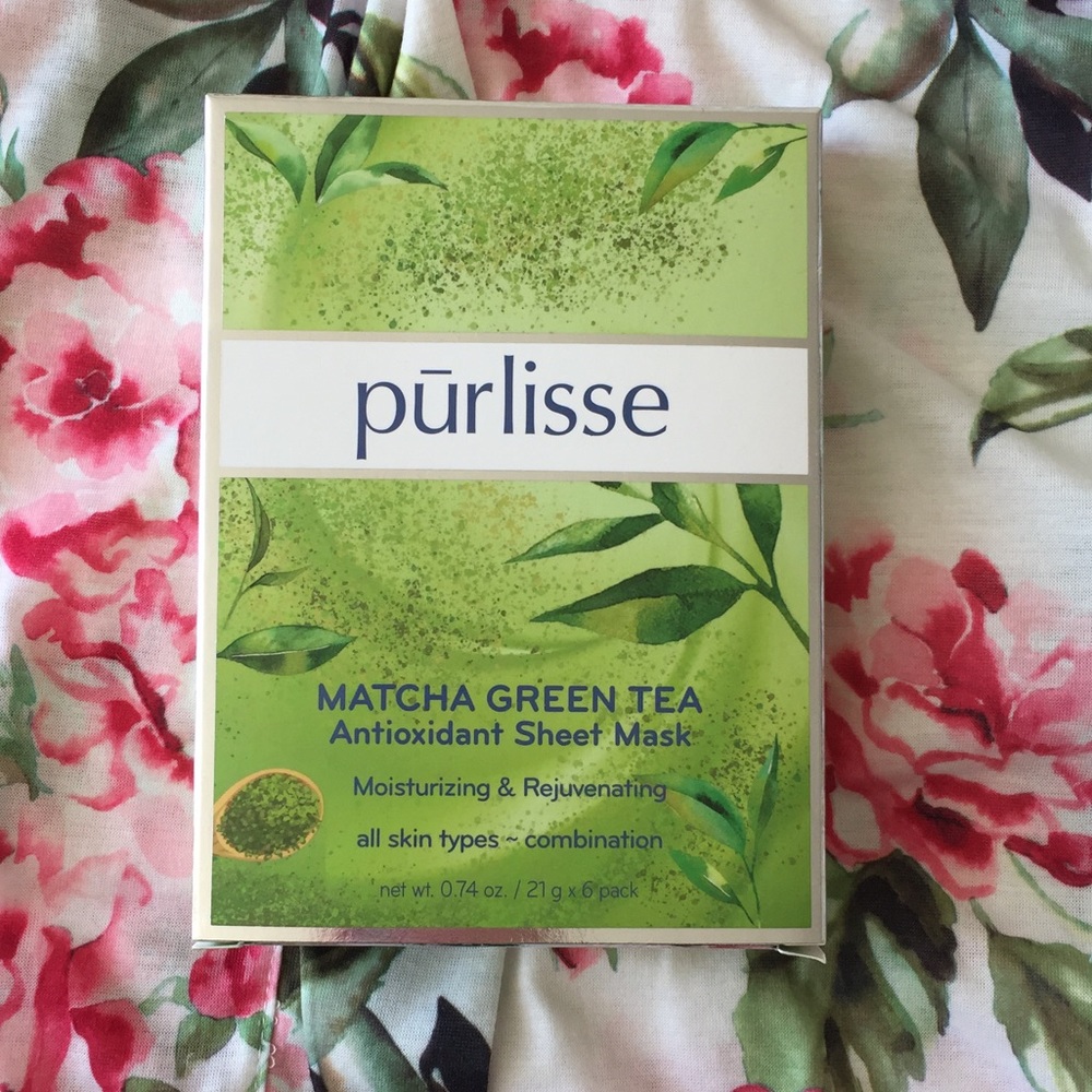 Matcha green tea sheet mask - 6 in box